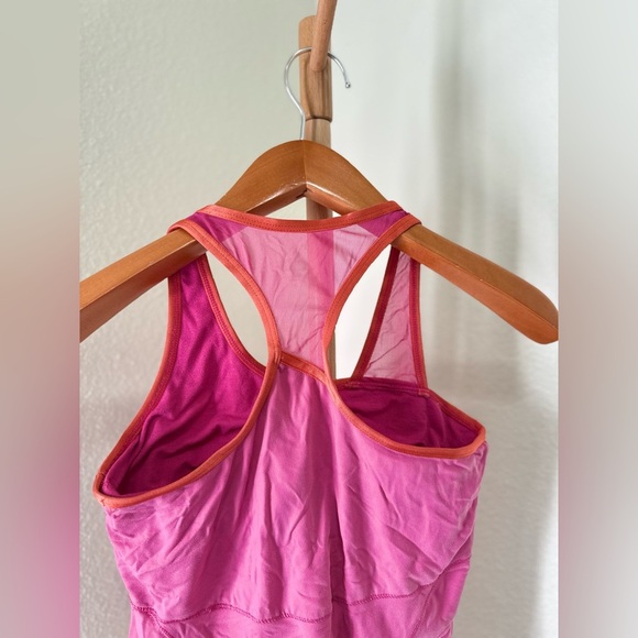ALO Yoga Pink and Orange Asymmetrical Racerback Sport Tank Top Women’s Size S - Picture 5 of 7